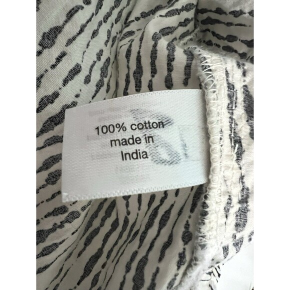 Lane Bryant Blouse Plus Size 22 V Neck Ruffled Short Sleeves 100% Cotton Shirt - Picture 8 of 9